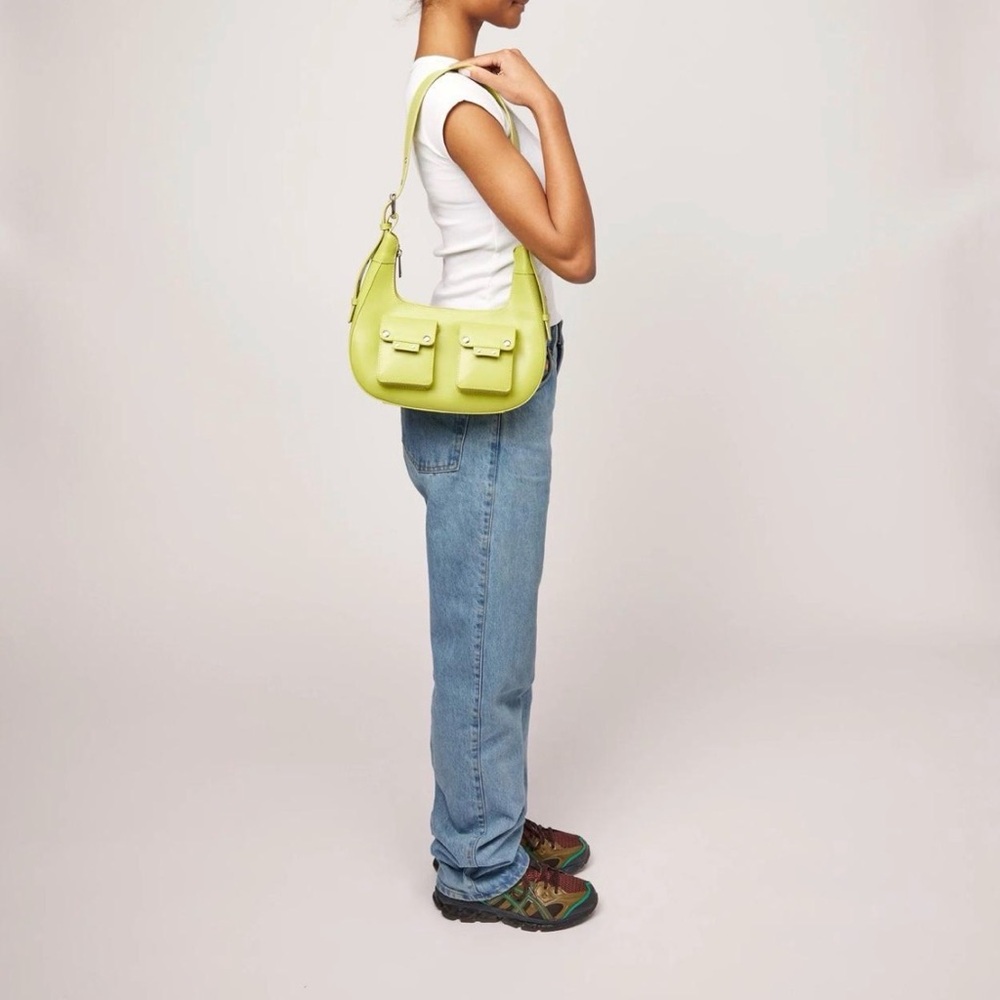 NÚNOO handmade leather bright Green Women's Shoulder Bag